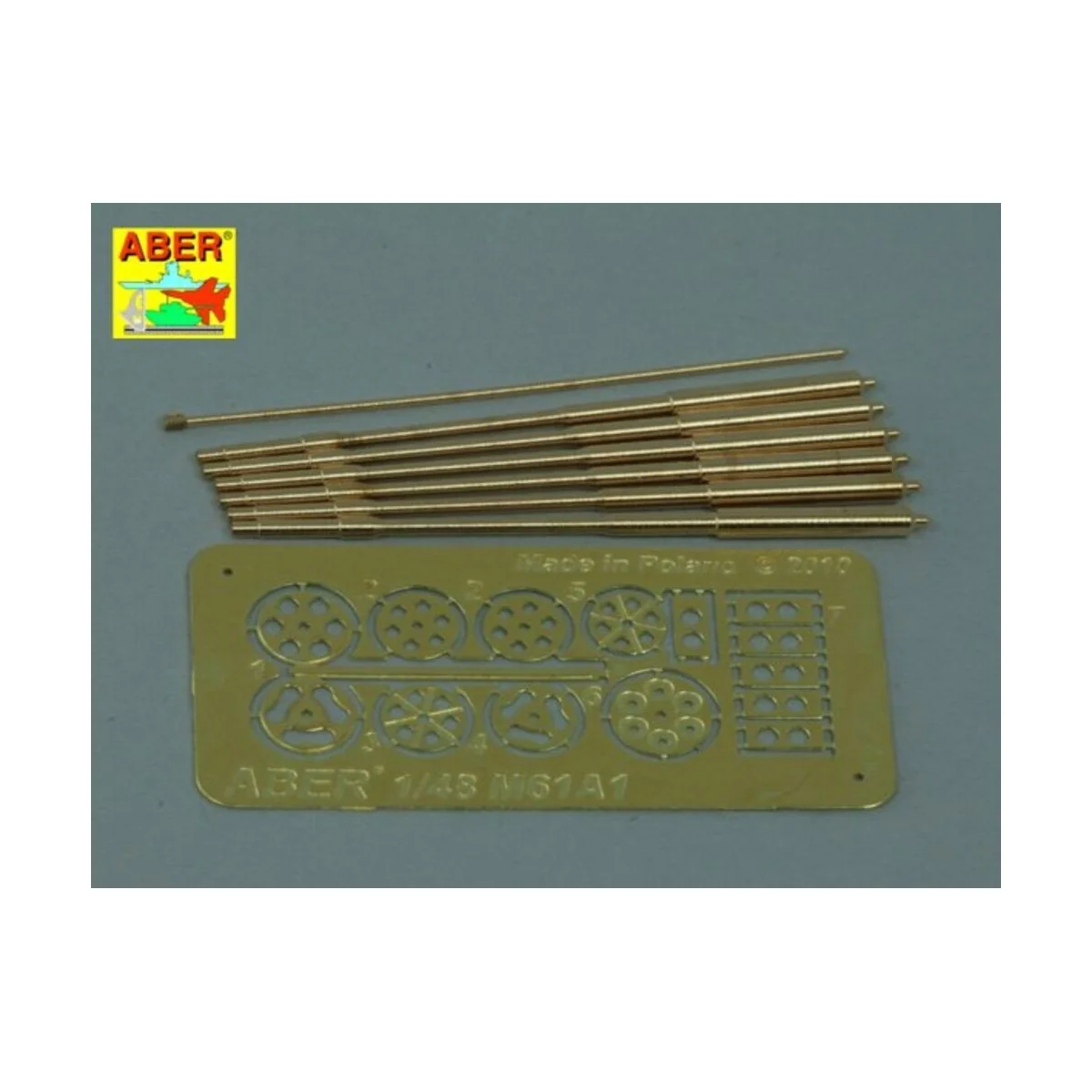 Barrels for M61A1, 1/48 - Aber Models A48 050 Barrels for M61A1, 1/48 - Aber Models A48 050