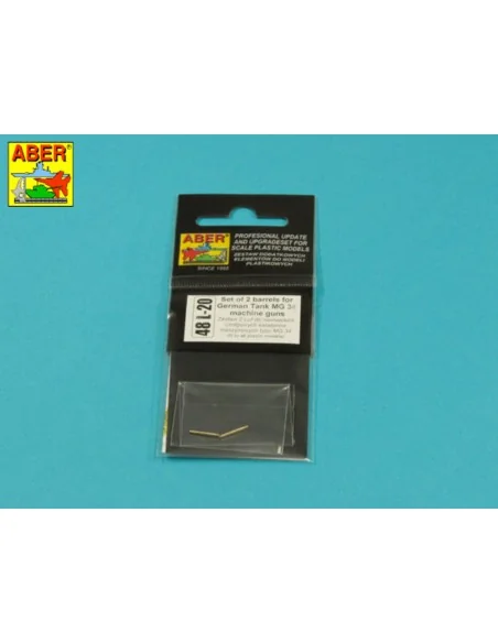2 Barrels for German Tank MG 34, 1/48 - Aber Models 48 L-20