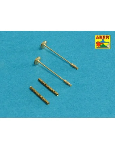 Set of 2 barrels for German machine guns MG34, 1/48 - Aber Models 4...