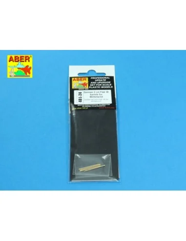 German Flak 38 barrels for Wirbelwind, 1/48 - Aber Models 48 L-24