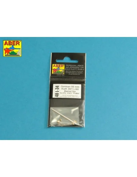 German 50mm KwK39/1 L/60 Barrel for Sd.Kfz.234/2 PUMA, 1/48 - Aber ...