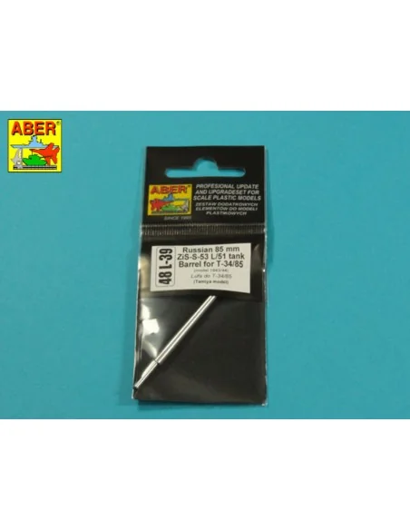 Russian 85 mm ZiS-S-53 L/51 barrel for T-34/85 model 43/44, 1/48 - ...