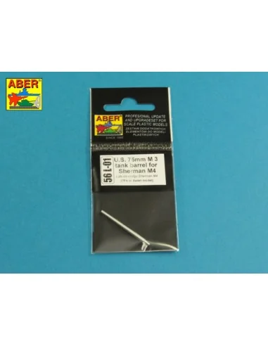U.S. 75mm M3 tank barrel for Sherman M4, 1/56 - Aber Models 56 L-01
