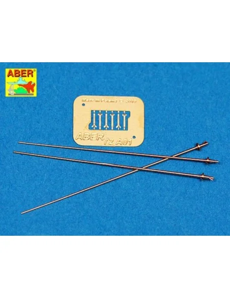 German 2 m antennas x3 pcs, 1/72 - Aber Models 72 A01
