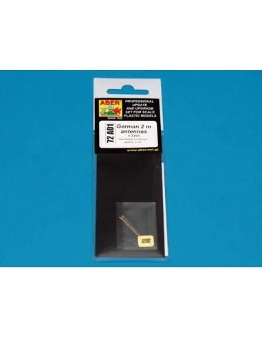 German 2 m antennas x3 pcs, 1/72 - Aber Models 72 A01