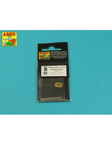 German 2 m antennas x3 pcs, 1/72 - Aber Models 72 A01