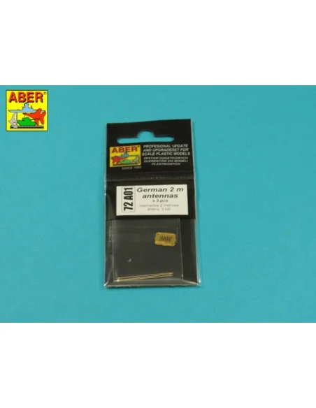 German 2 m antennas x3 pcs, 1/72 - Aber Models 72 A01