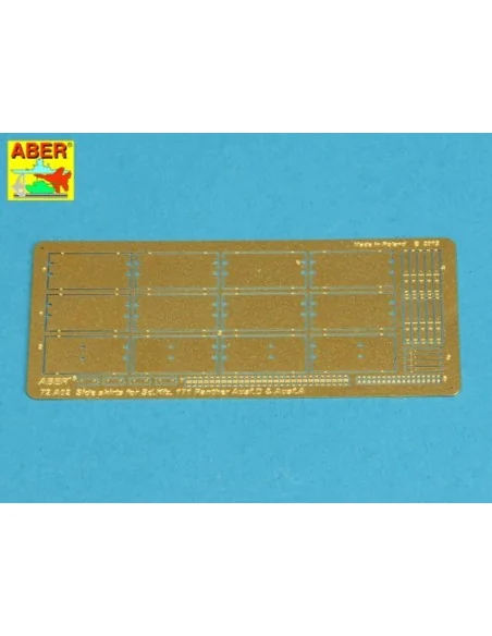 Side skirts for Panther A/D, 1/72 - Aber Models 72 A02
