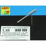 8 Browning M2 barrels for P-47 Thunderbolt, 1/48 - Aber Models A48 109 8 Browning M2 barrels for P-47 Thunderbolt, 1/48 - Aber Models A48 109