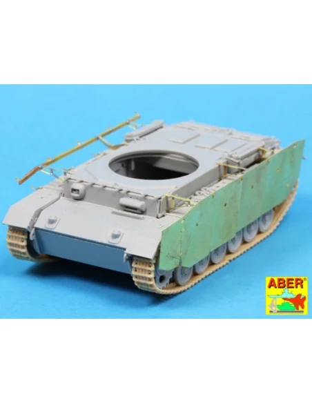 Side skirts for PzKpfw III, 1/72 - Aber Models 72 A09