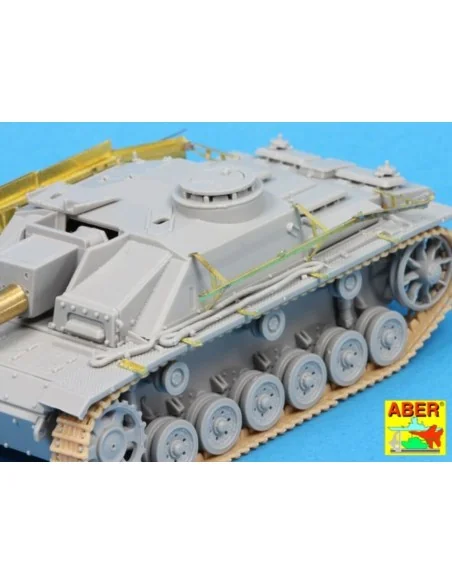 [NO_DESC] Side skirts for Stug. III-Early, 1/72 - Aber Models 72 A11