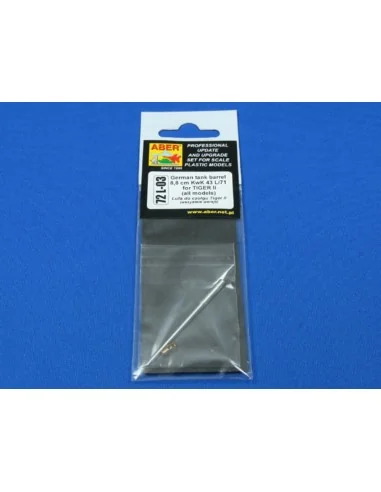 8, 80cm KwK 43L/70 German tank barrel for Tiger II, 1/72 - Aber Mod...