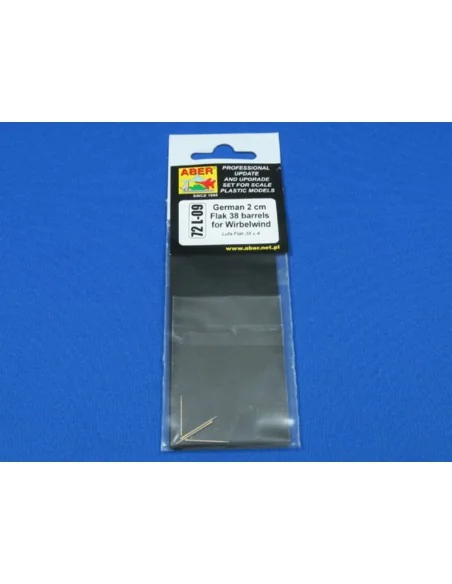 German 2 cm Flak 38 barrels, 1/72 - Aber Models 72 L-09