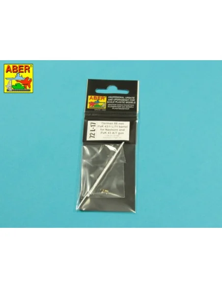 German PaK43/1 gun barrel for Nashorn, 1/72 - Aber Models 72 L-17