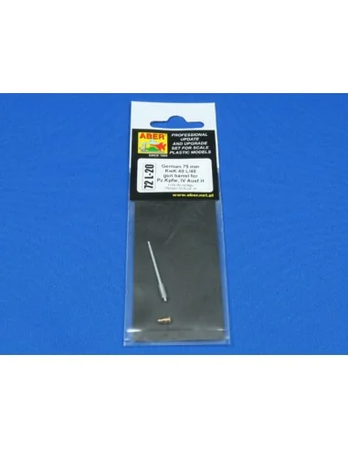 German gun barrel for Pz.Kpfw IV. Ausf, H, 1/72 - Aber Models 72 L-20