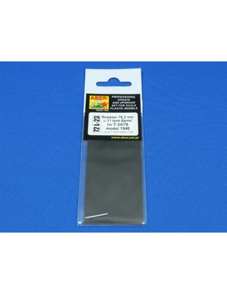 Russian tank barrel for T-34/76 model 1940, 1/72 - Aber Models 72 L-23