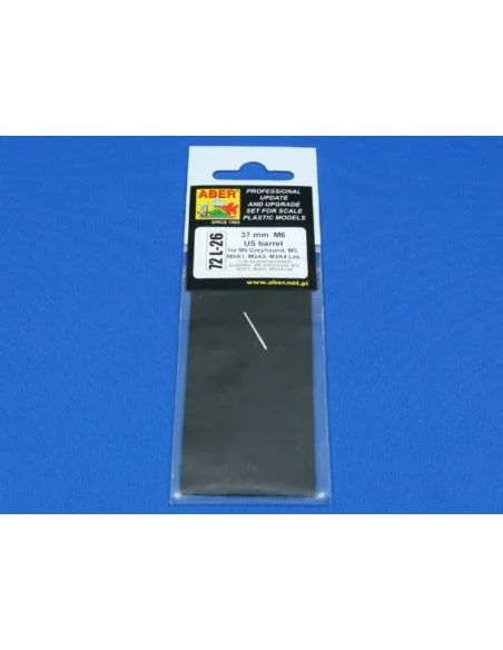37mm M6 US barrel for M8, 1/72 - Aber Models 72 L-26