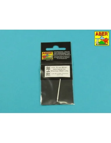 U.S.76 mm M1A1 tank barrel for Sherman M4A1 (76), 1/72 - Aber Model...