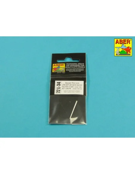Soviet 76, 2mm ZiS-5/F-34 tank barrel for KV-1 late & T-34/76, 1/72...