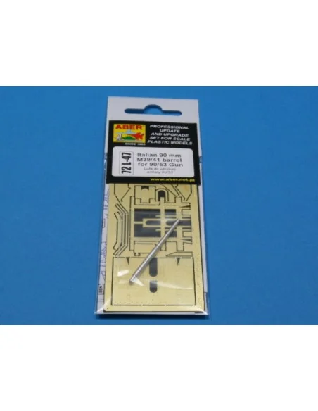 Italian barrel for 90/53 with shield, 1/72 - Aber Models 72 L-47