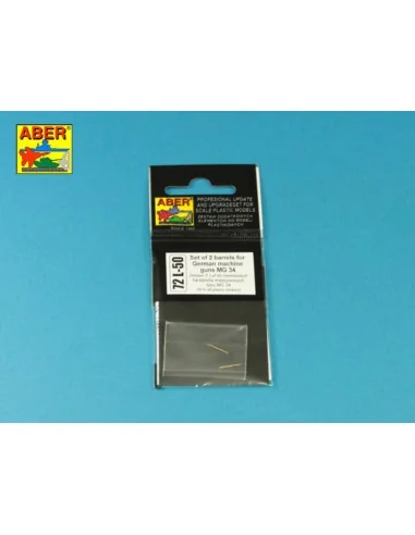 Set of 2 barrels for German machine guns MG34, 1/72 - Aber Models 7...