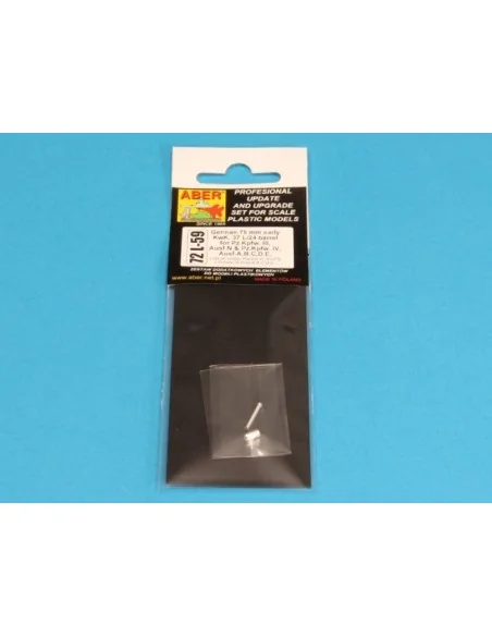 75mm KwK 37 L/24 barrel, 1/72 - Aber Models 72 L-59