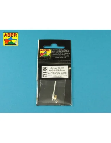 German 75 mm KwK 40 L/43 barrel for Pz.Kpfw.IV Ausf.G, 1/72 - Aber ...