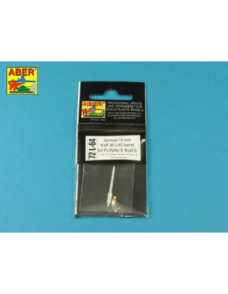 German 75 mm KwK 40 L/43 barrel for Pz.Kpfw.IV Ausf.G, 1/72 - Aber ...