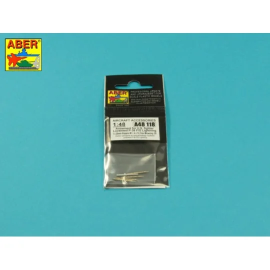 Armament for U.S. fighter Lockheed P-38 F/G Lighting: 1 x 20mm & 4x... Armament for U.S. fighter Lockheed P-38 F/G Lighting: 1 x 20mm & 4x...