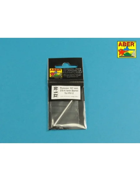 Russian 107 mm ZIS-6 tank barrel for KV-2, 1/72 - Aber Models 72 L-70