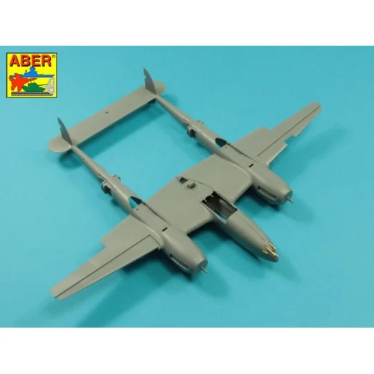 Armament for U.S. fighter Lockheed P-38 F/G Lighting: 1 x 20mm & 4x...