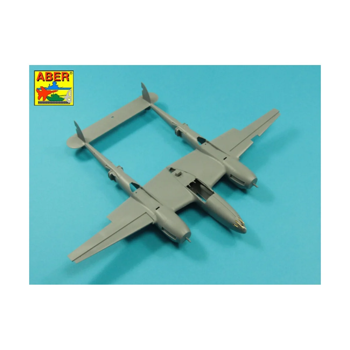 Armament for U.S. fighter Lockheed P-38 F/G Lighting: 1 x 20mm & 4x...