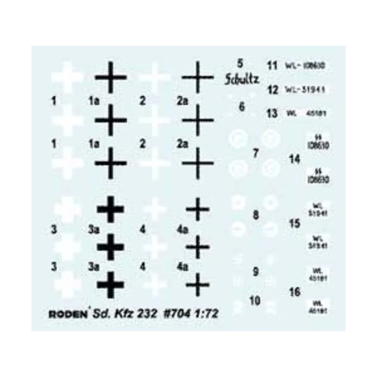 Sd.Kfz. 232 Schwerer Panzerspähwagen, 1/72 - Roden 704