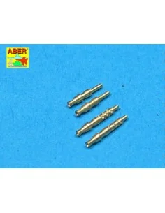 4 barrels tips for MG 17, 1/32 - Aber Models A32 003