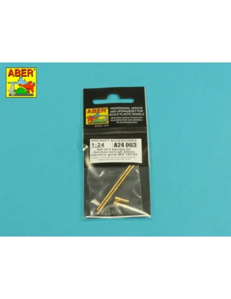 4 barrels tips for MG 17, 1/32 - Aber Models A32 003