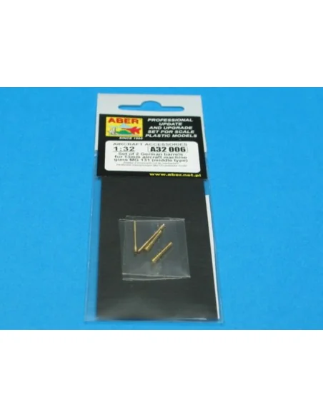 2 barrels for MG 131 -middle, 1/32 - Aber Models A32 006