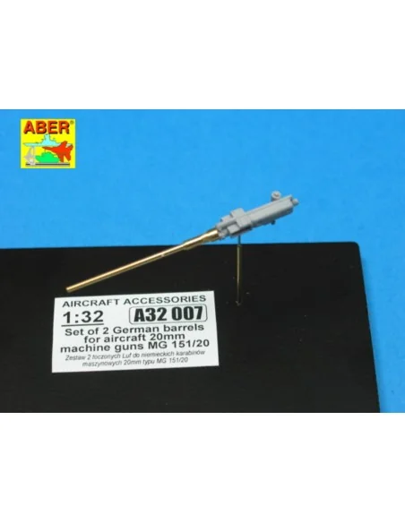 [NO_DESC] 2 barrels for MG 151/20, 1/32 - Aber Models A32 007