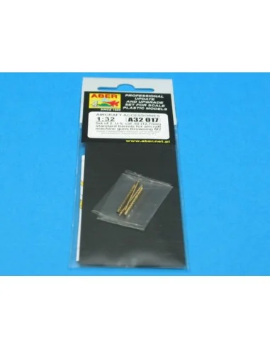 2 standard barrels for aircraft Browning M2, 1/32 - Aber Models A32...