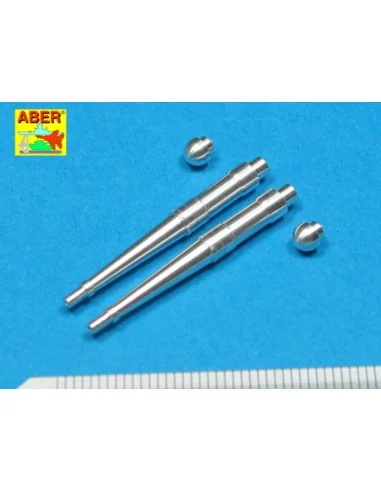 2 barrels for Hispano 20mm for Spitfire, 1/32 - Aber Models A32 022