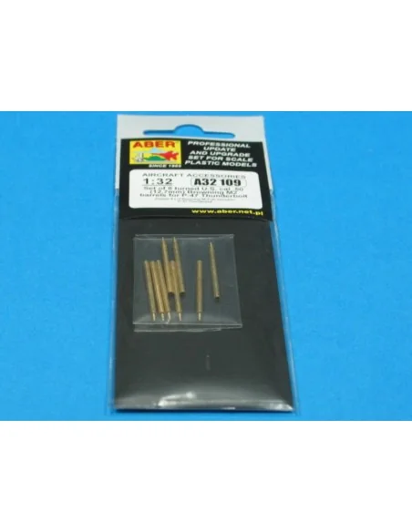8 Browning M2 barrels for P-47 Thunderbolt, 1/32 - Aber Models A32 109