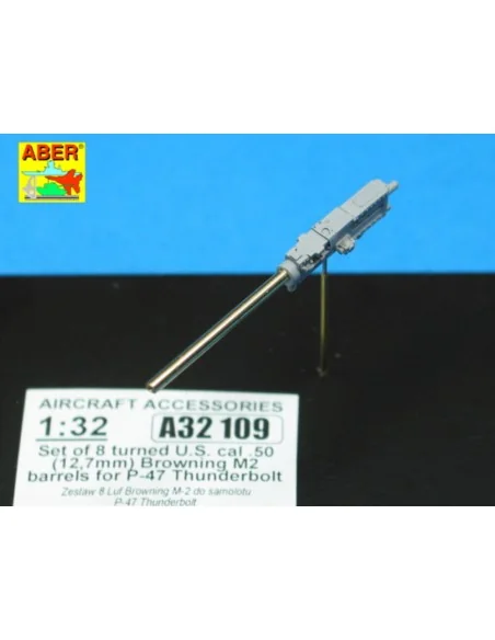 [NO_DESC] 8 Browning M2 barrels for P-47 Thunderbolt, 1/32 - Aber M...