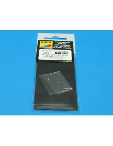 4 barrels tips for MG 17, 1/48 - Aber Models A48 003