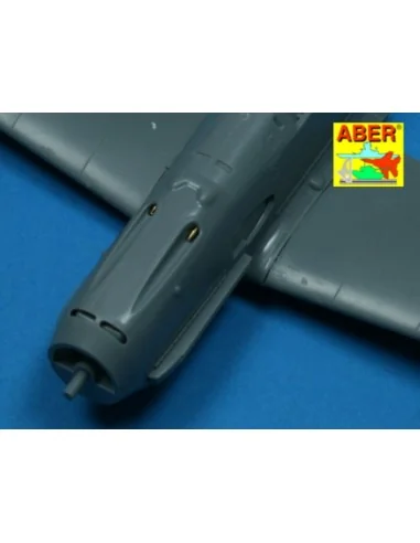 4 barrels tips for MG 17, 1/48 - Aber Models A48 003