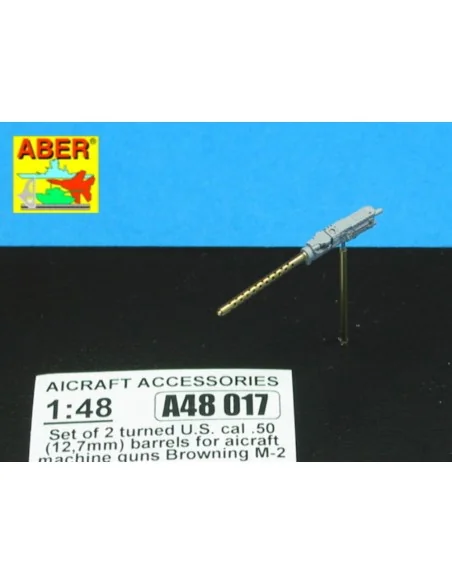 2 standard barrels for aircraft Browning M2, 1/48 - Aber Models A48...