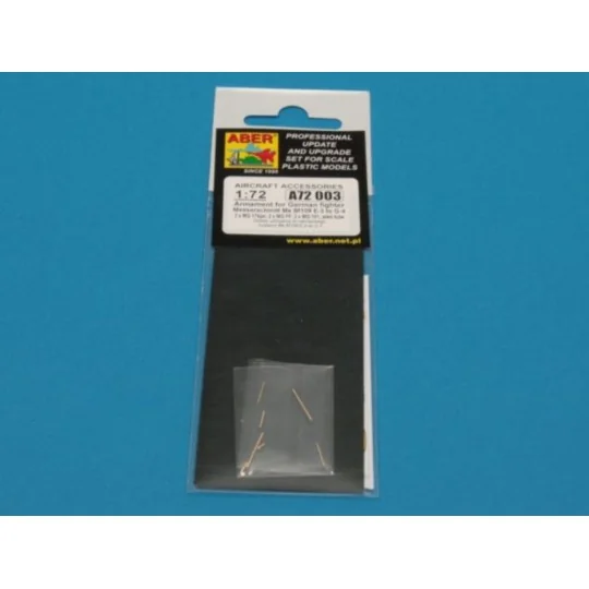 Armament for Me 109E-3 to G-4, 1/72 - Aber Models A72 003