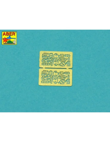 Set of two barrels for lMG 08/15 Spandau, 1/72 - Aber Models A72 001
