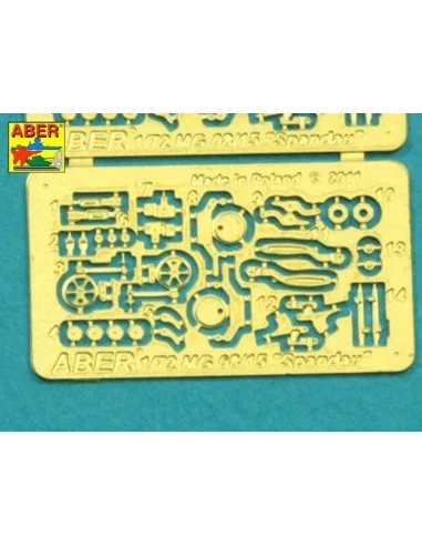 Set of two barrels for lMG 08/15 Spandau, 1/72 - Aber Models A72 001