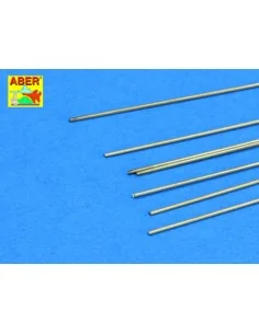 Brass round rods 0, 7mm length 250mm x7pcs - Aber Models BR 07