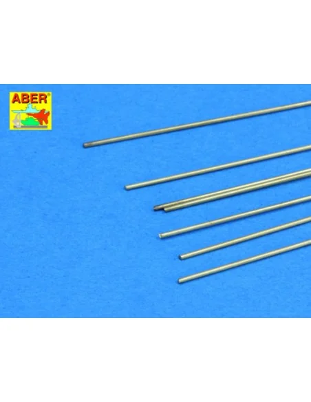 Brass round rods 0, 7mm length 250mm x7pcs - Aber Models BR 07