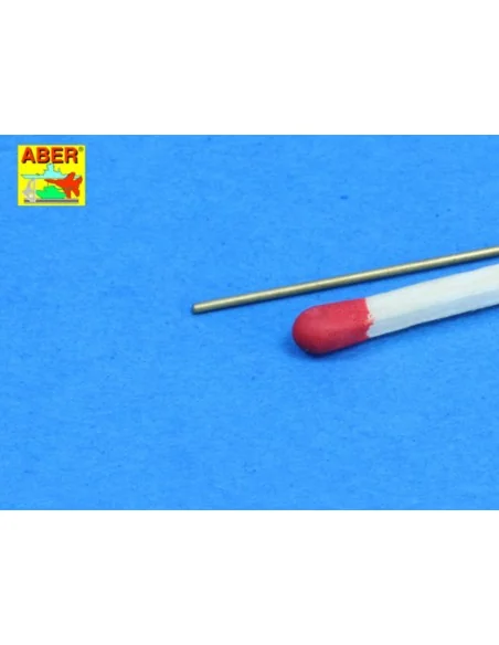 Brass round rods 0, 7mm length 250mm x7pcs - Aber Models BR 07